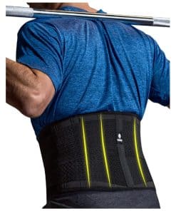 Cinturón de soporte lumbar de látex Tecnomed para hombres y