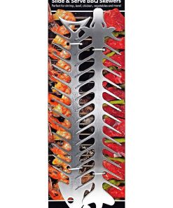 Brochetas de barbacoa deslizantes y servibles orgullosas -