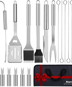 Anpro Kit de Accesorios para Parrilla- Set de Parrilla, Set