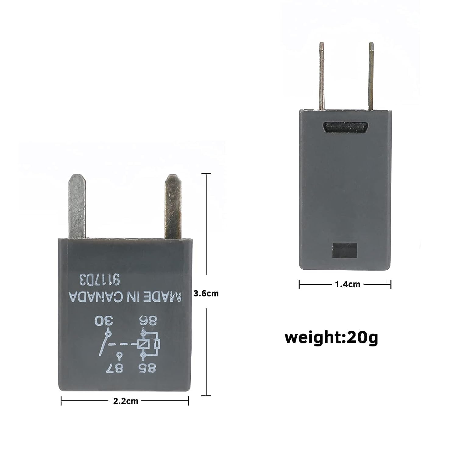 4 Pack GM Relay 12088567 GMC Multipurpose Ac Compressor - Imagen 5