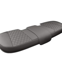 Cubierta de Asiento Trasero de Lujo de Piel -Gris - Diamante