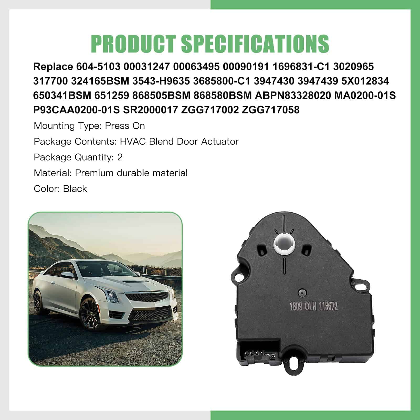 Actuador de puerta de aire SCITOO 100830 2115003 2383 - Imagen 3