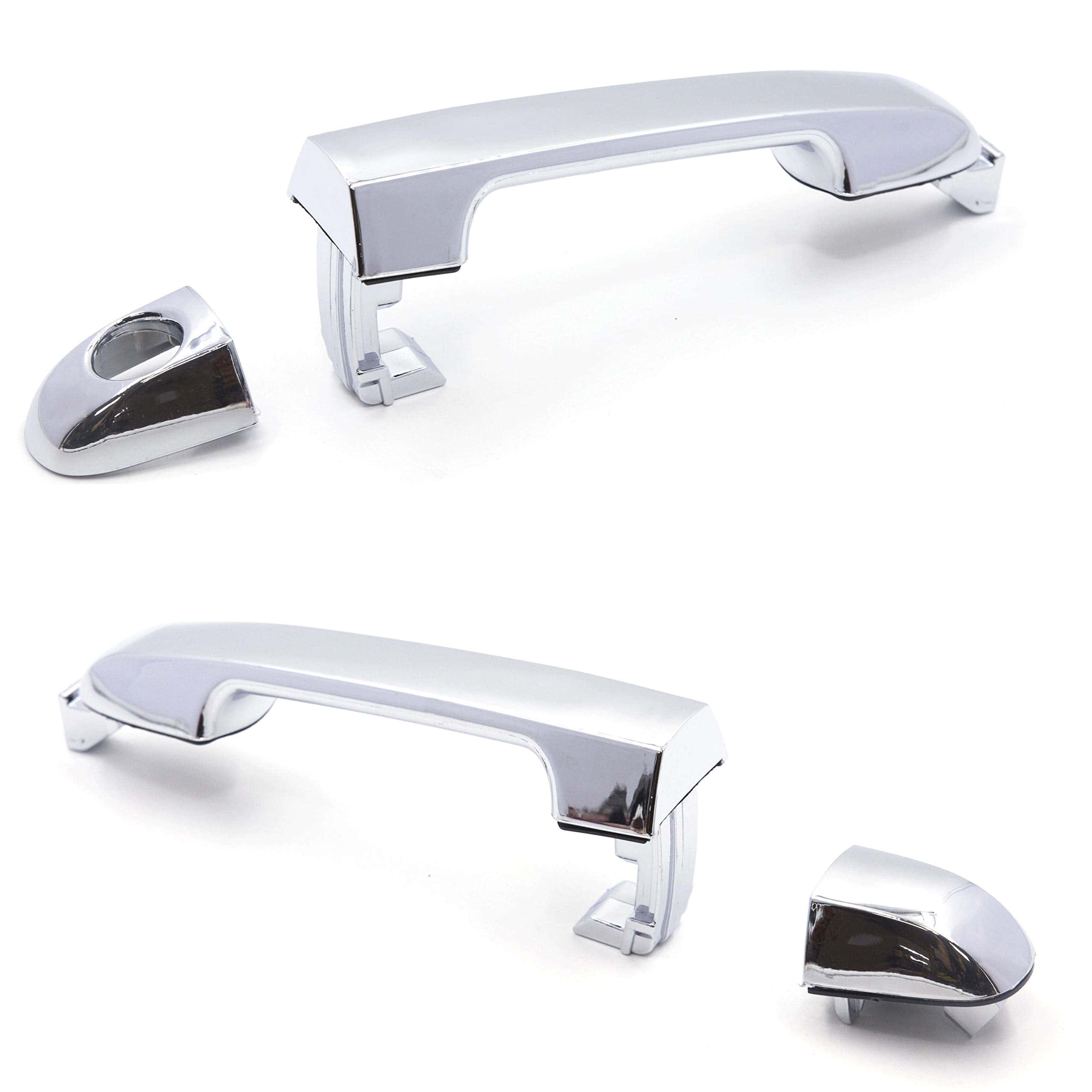 Conjunto de 8 piezas de manijas de puerta exterior cromadas - Imagen 3