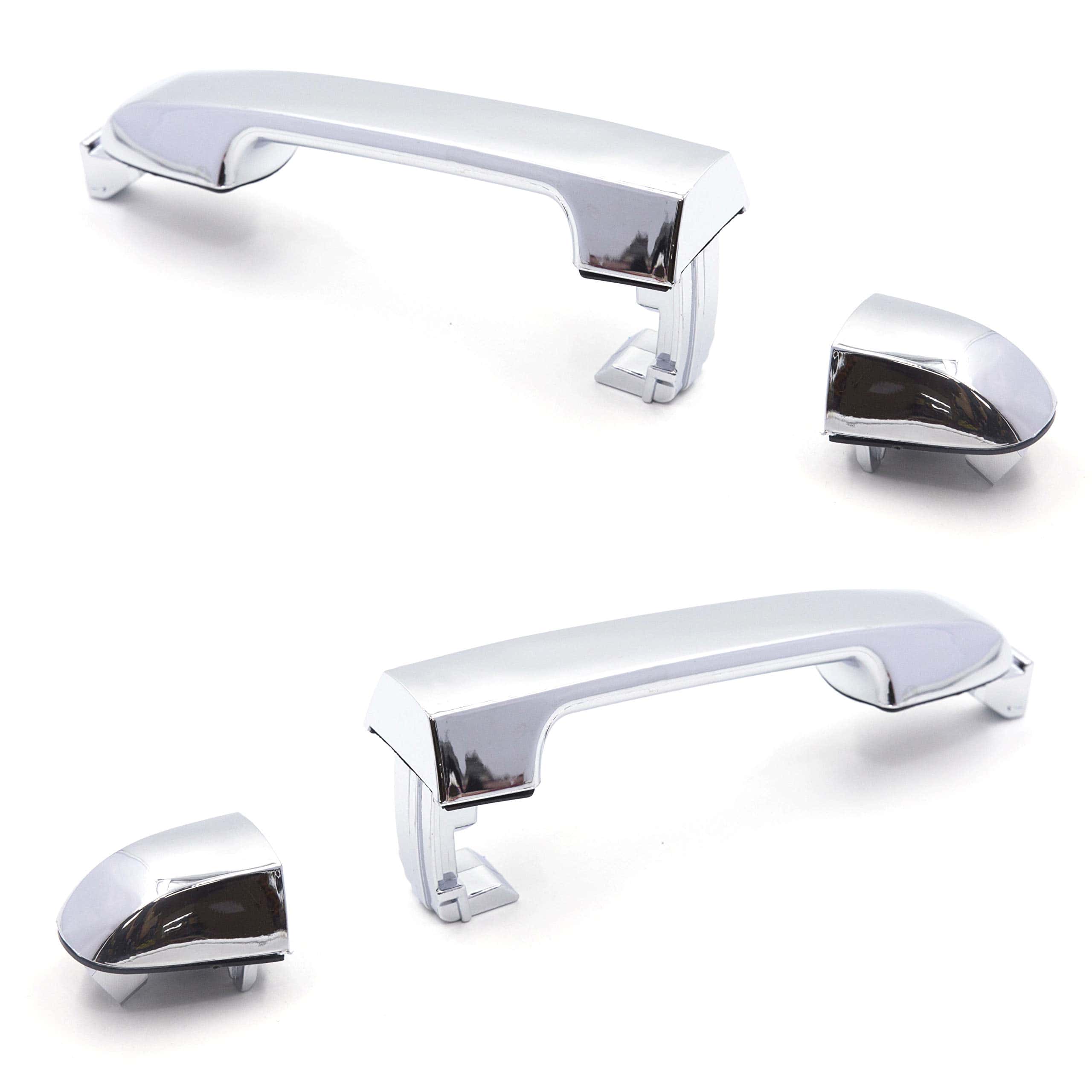 Conjunto de 8 piezas de manijas de puerta exterior cromadas - Imagen 4