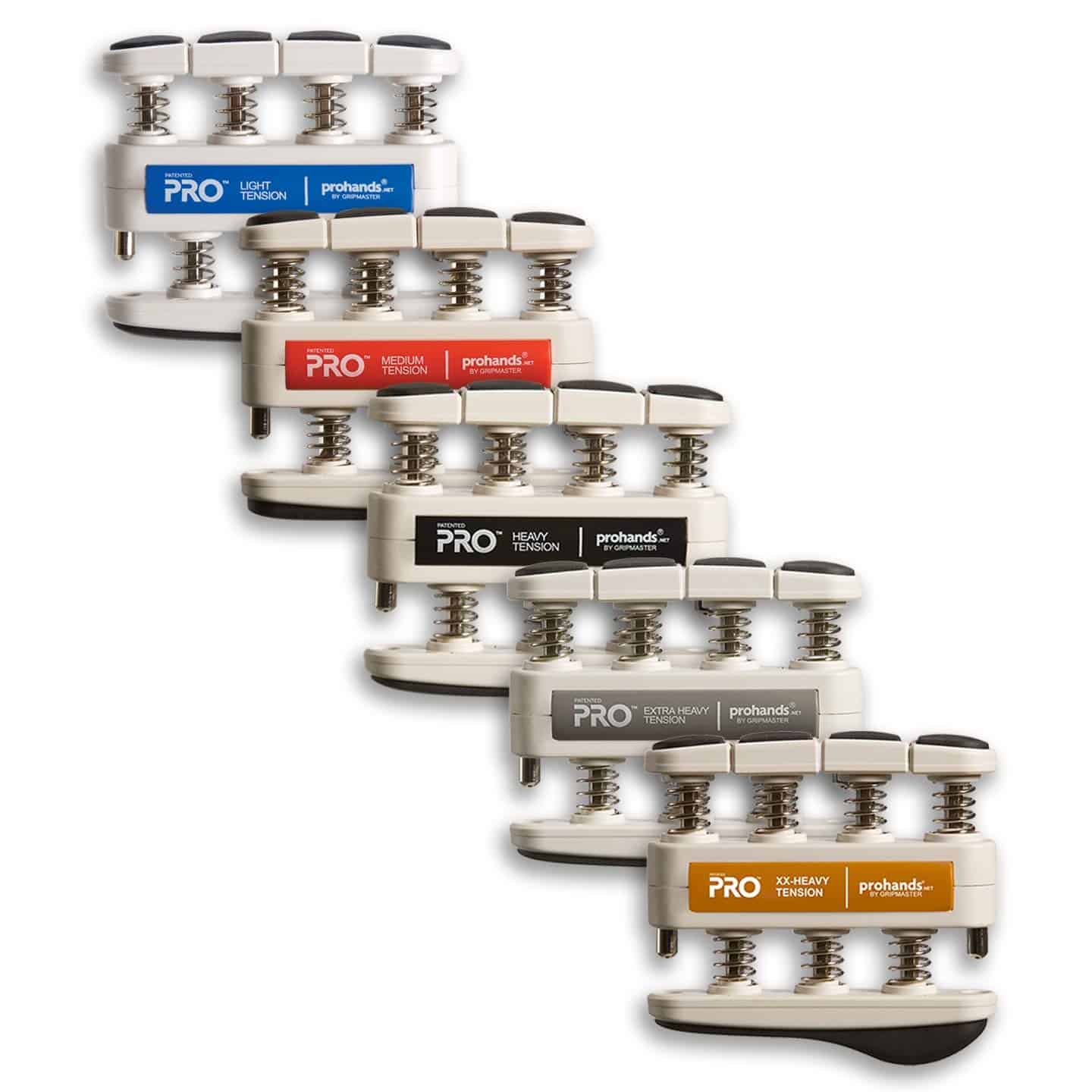 PROHANDS PRO Ejercitador de Manos, -Azul, Rojo, Negro, Gris,