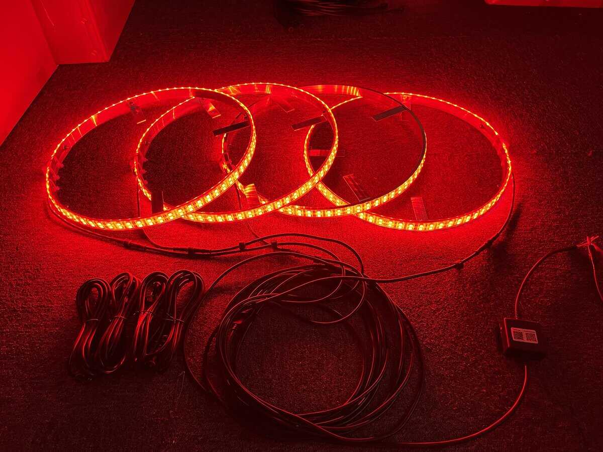 17.5'' Luz de Aro de Rueda LED RGBW de Doble Fila con - Imagen 7