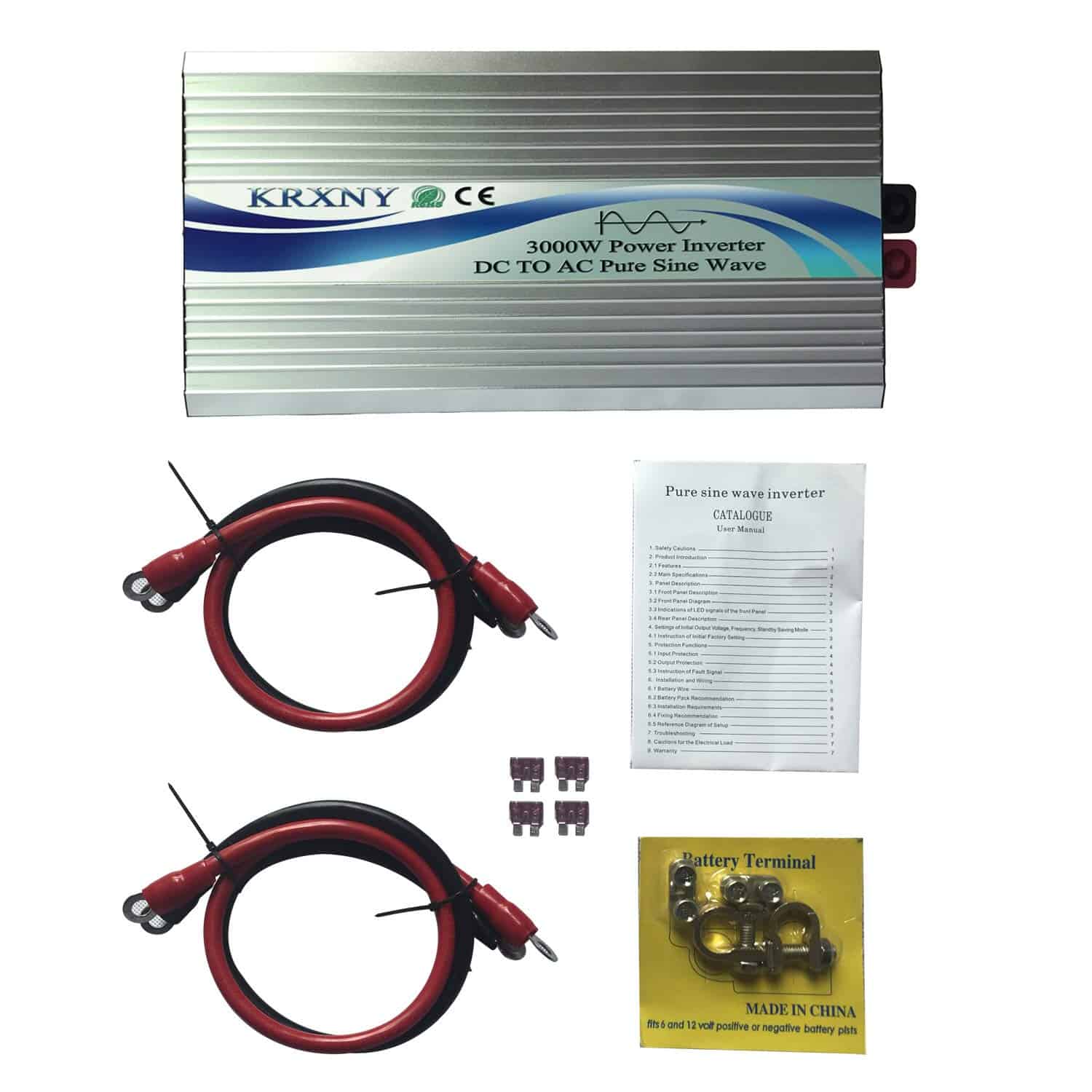 Inversor de Energía Off Grid KRXNY 3000W 24V DC a 110V 120V - Imagen 7