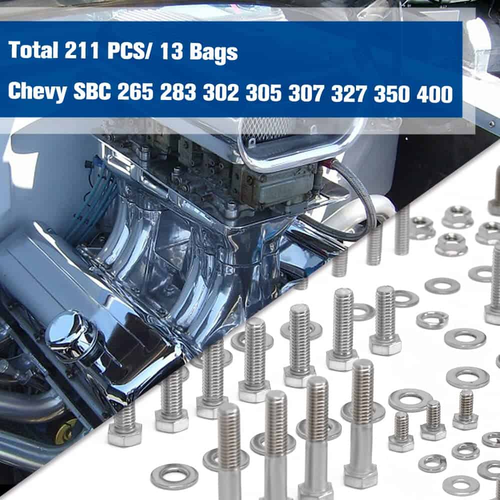 Kit de pernos HEX para motor de bloque pequeño PTNHZ para - Imagen 7