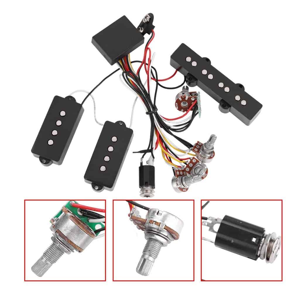 Pastilla de Bajo, Circuito de Cableado de Preamp de Bajo - Imagen 9