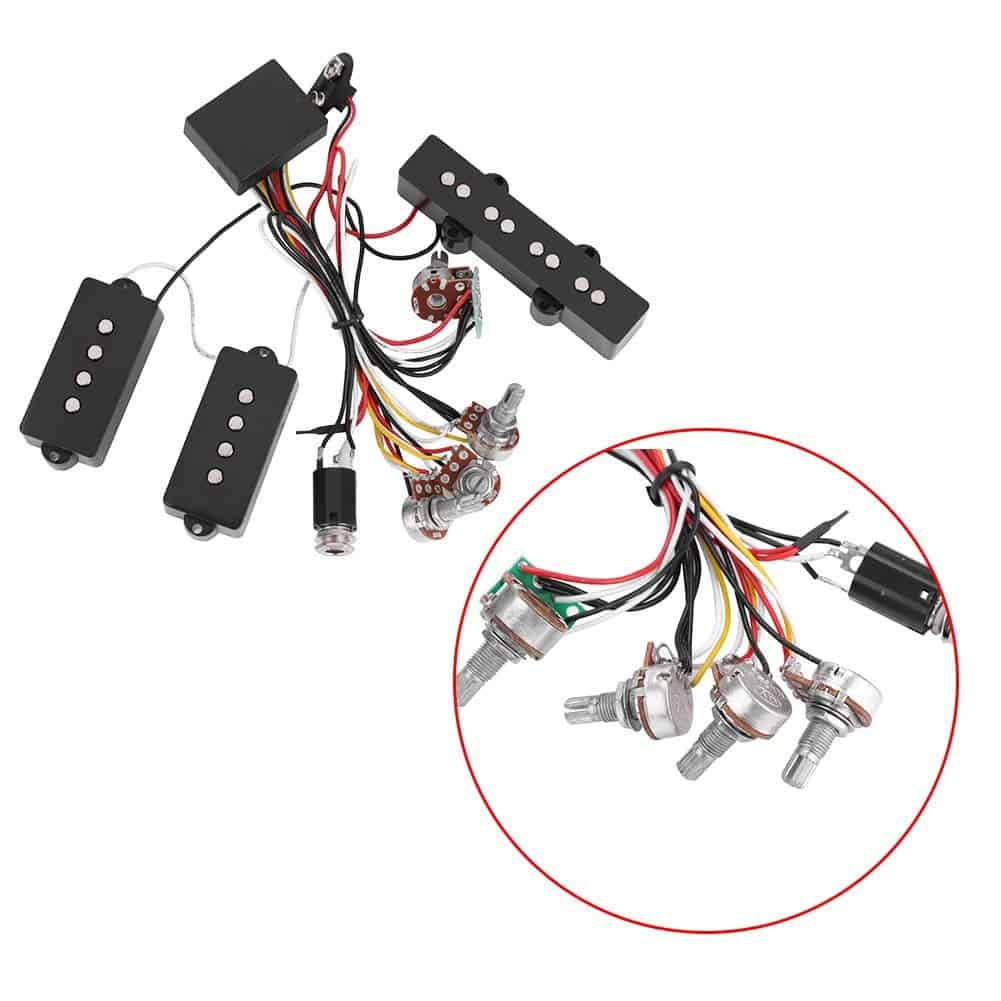 Pastilla de Bajo, Circuito de Cableado de Preamp de Bajo - Imagen 5