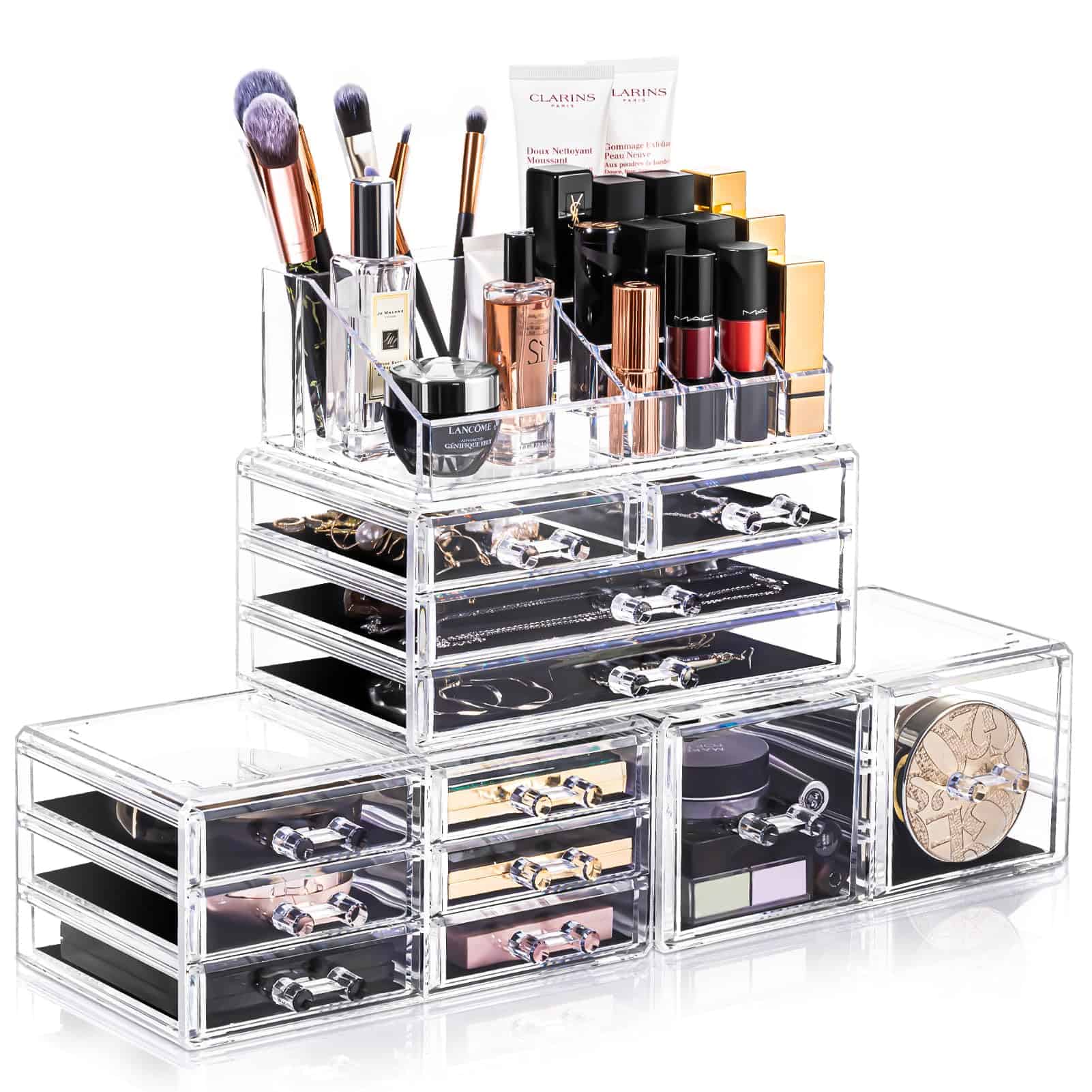 Organizador de Maquillaje URMOMS 4 Piezas, Caja de