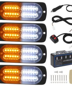 4pcs Luces Estroboscópicas de Advertencia de Emergencia de