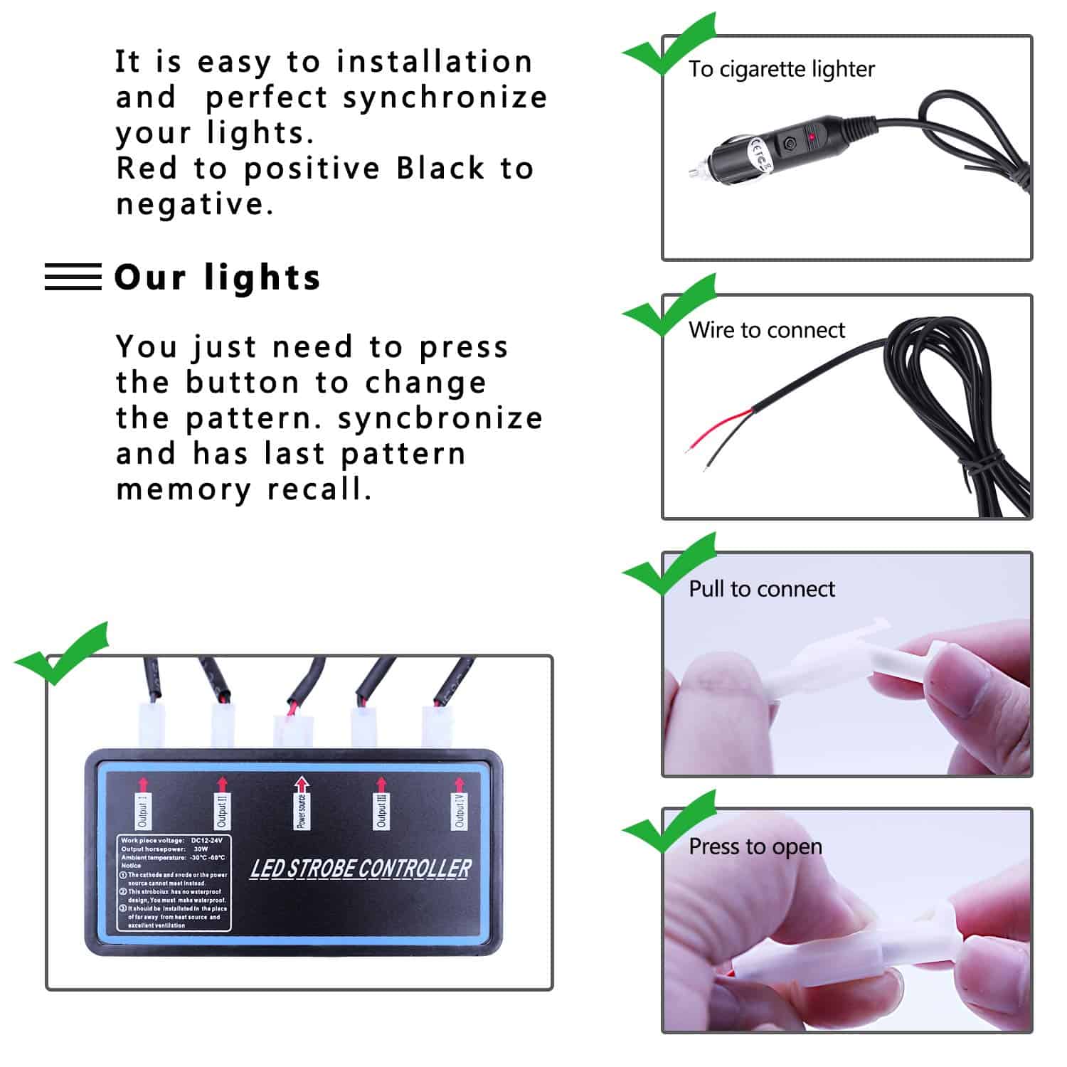 EASE2U E Luces Estroboscópicas LED para Camiones Vehículos - Imagen 4