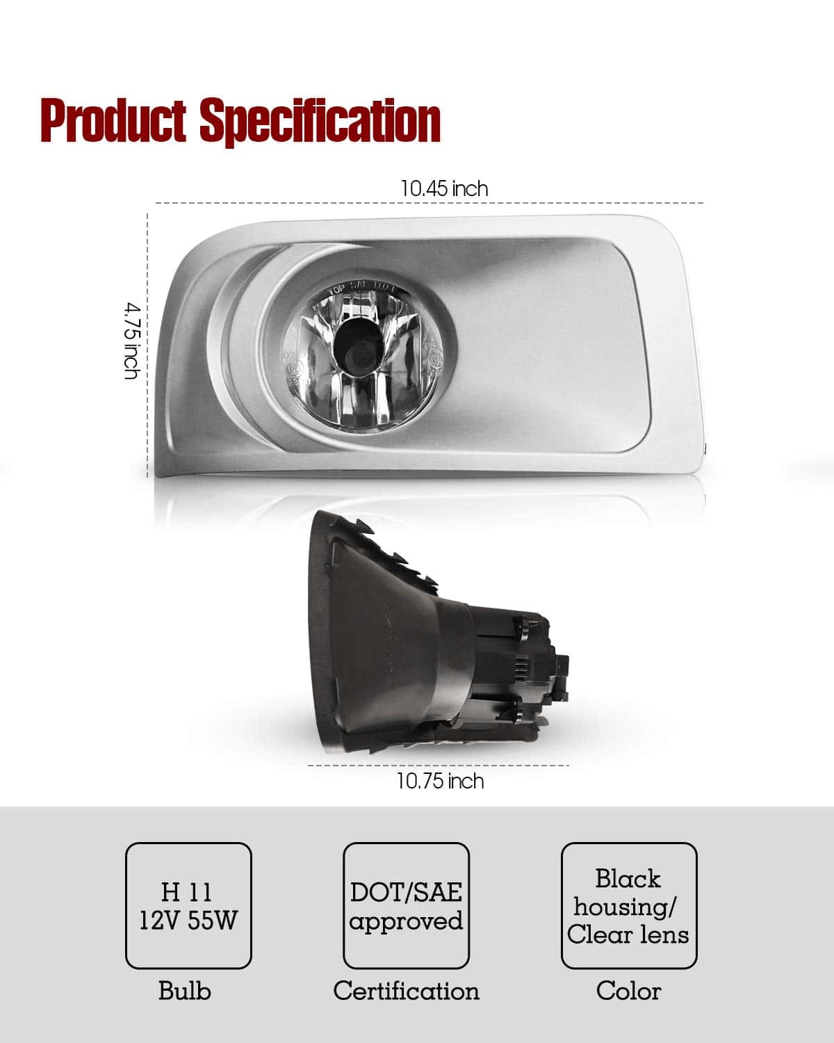 Luces antiniebla AUTOWIKI para Subaru Outback 2010-2012 - Imagen 7