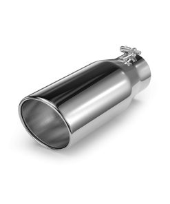 Richeer 3.5" Inlet Silenciador de escape, 3 1/2" Inlet 5"