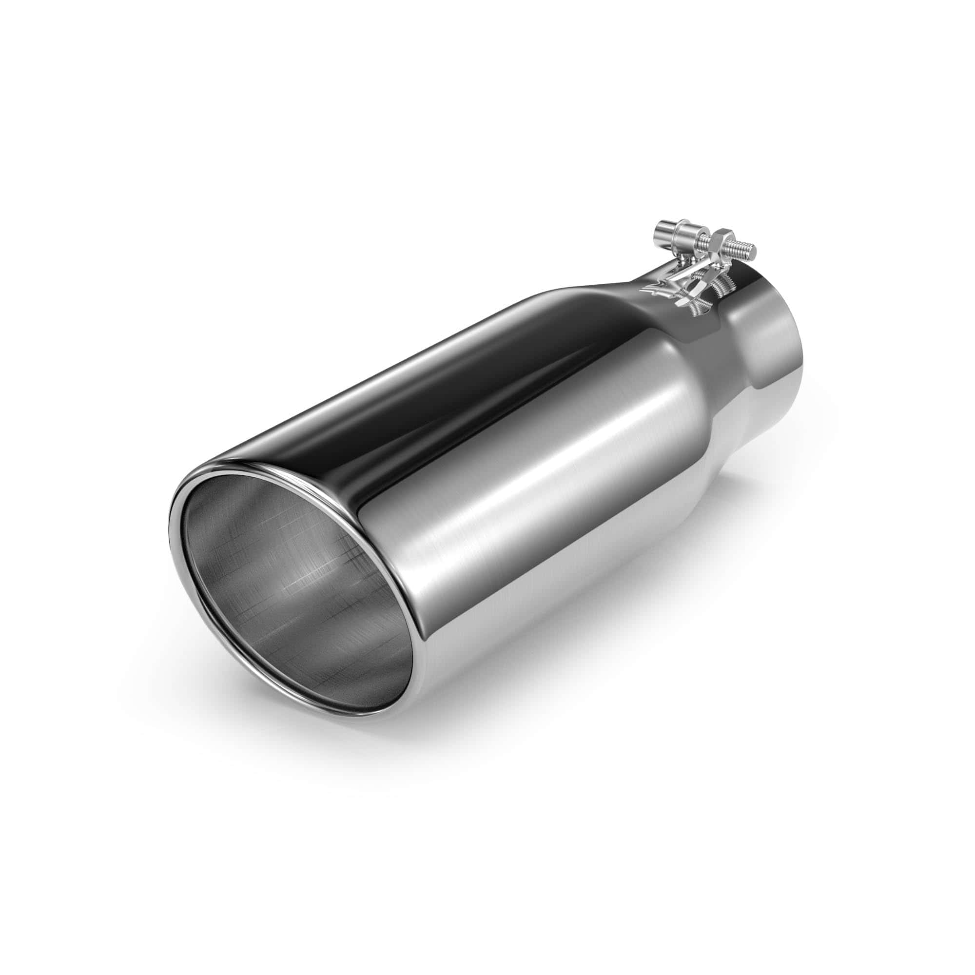 Richeer 3.5" Inlet Silenciador de escape, 3 1/2" Inlet 5"