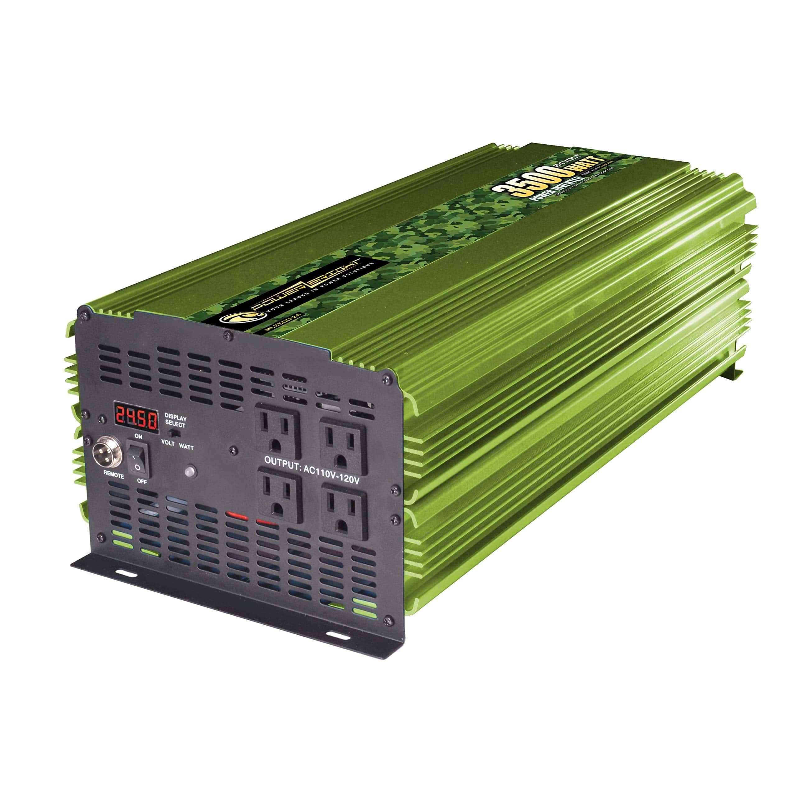 Inversor de corriente PowerBright de 3500 vatios, fácil de