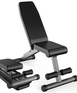 Banco de Pesas 5 en 1 Finer Form, Ajustable y Plegable para