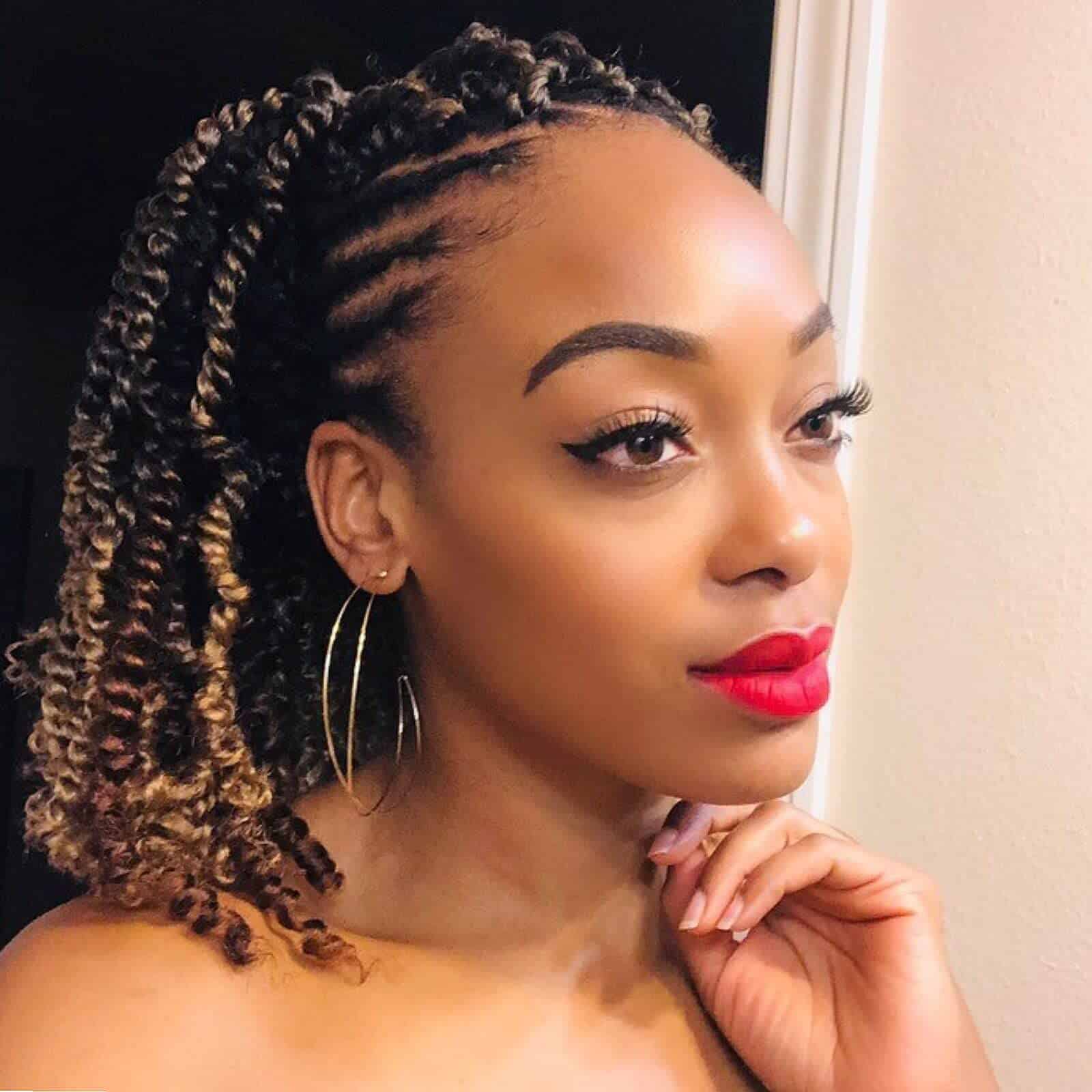 TOYOTRESS Tiana Passion Twist Hair 14 pulgadas Rubia Ombre