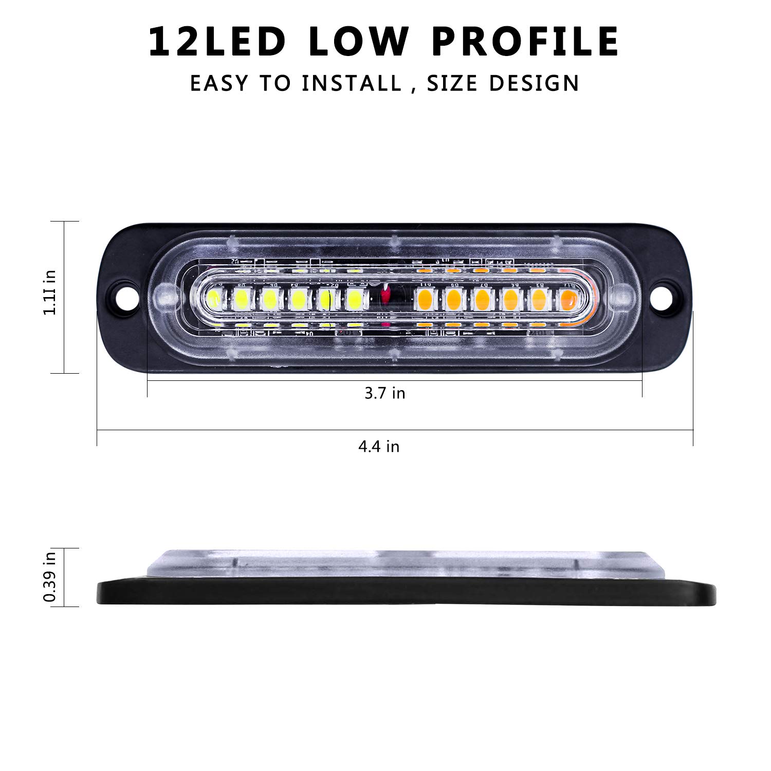 Luces de Advertencia LED EASE2U, 4 Piezas de Advertencia de - Imagen 5