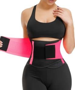 Faja de entrenamiento para cintura VENUZOR -Rosa claro
