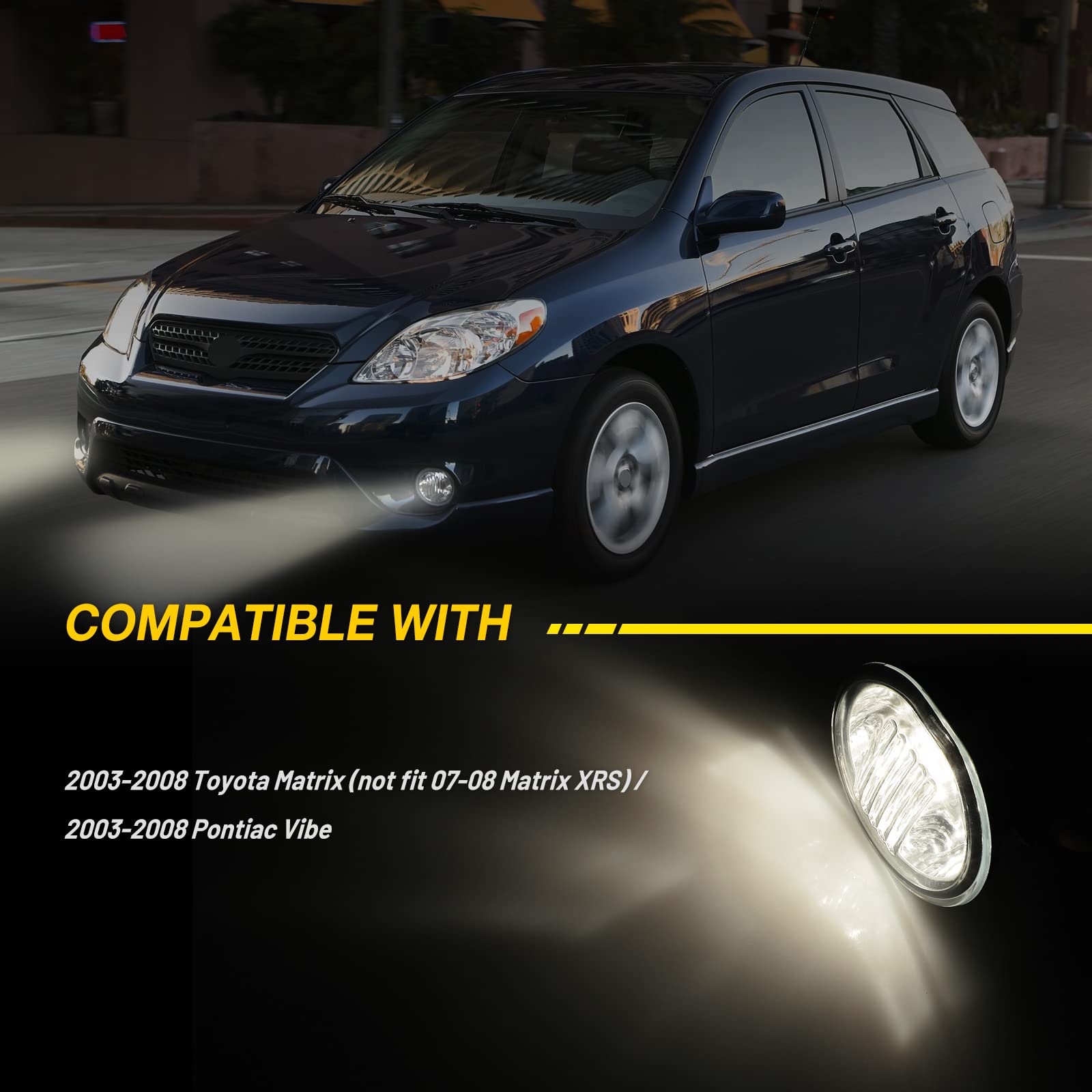 Luces antiniebla AUTOWIKI para Toyota Matrix 2003-2008 (no - Imagen 3
