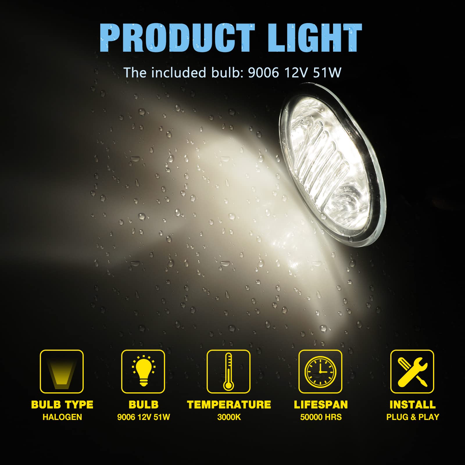 Luces antiniebla AUTOWIKI para Toyota Matrix 2003-2008 (no - Imagen 7