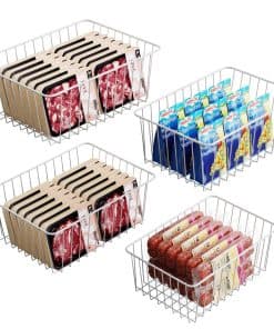 Organizadores de Congelador iSPECLE - Paquete de 4 Canastas