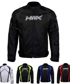 Chamarra de Moto HWK para Hombres y Mujeres, -Negro
