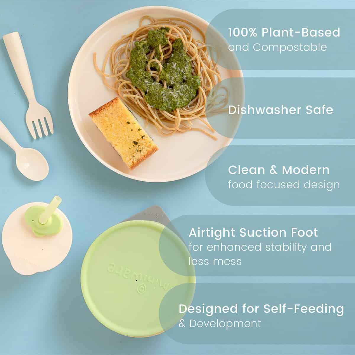 Set Miniware Little Foodie con Bowl de Cereal, Plato de - Imagen 5