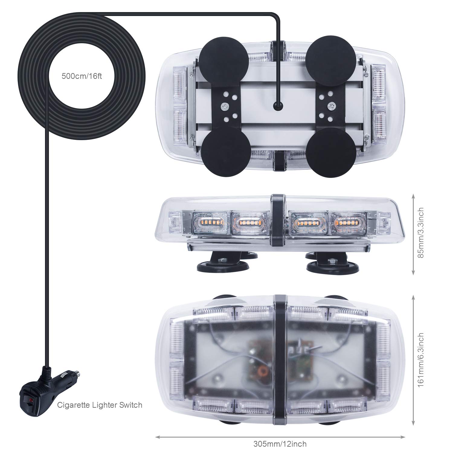 Luces estroboscópicas LED para techo de LINKITOM - 72 luces - Imagen 7