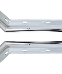 Colgador de guardabarros angulado de acero inoxidable con