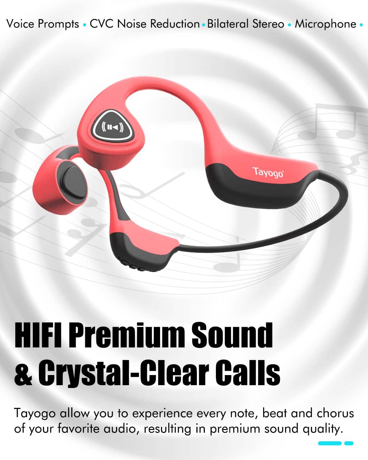 Auriculares de conducción ósea Tayogo, Auriculares - Imagen 3