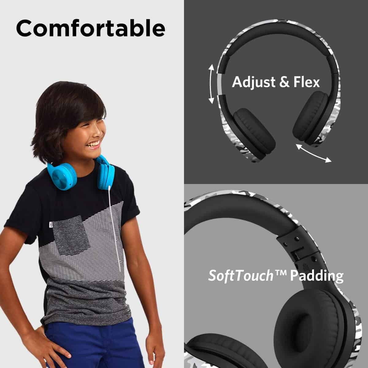 LilGadgets Connect+ Pro Auriculares con Cable para Niños - Imagen 3