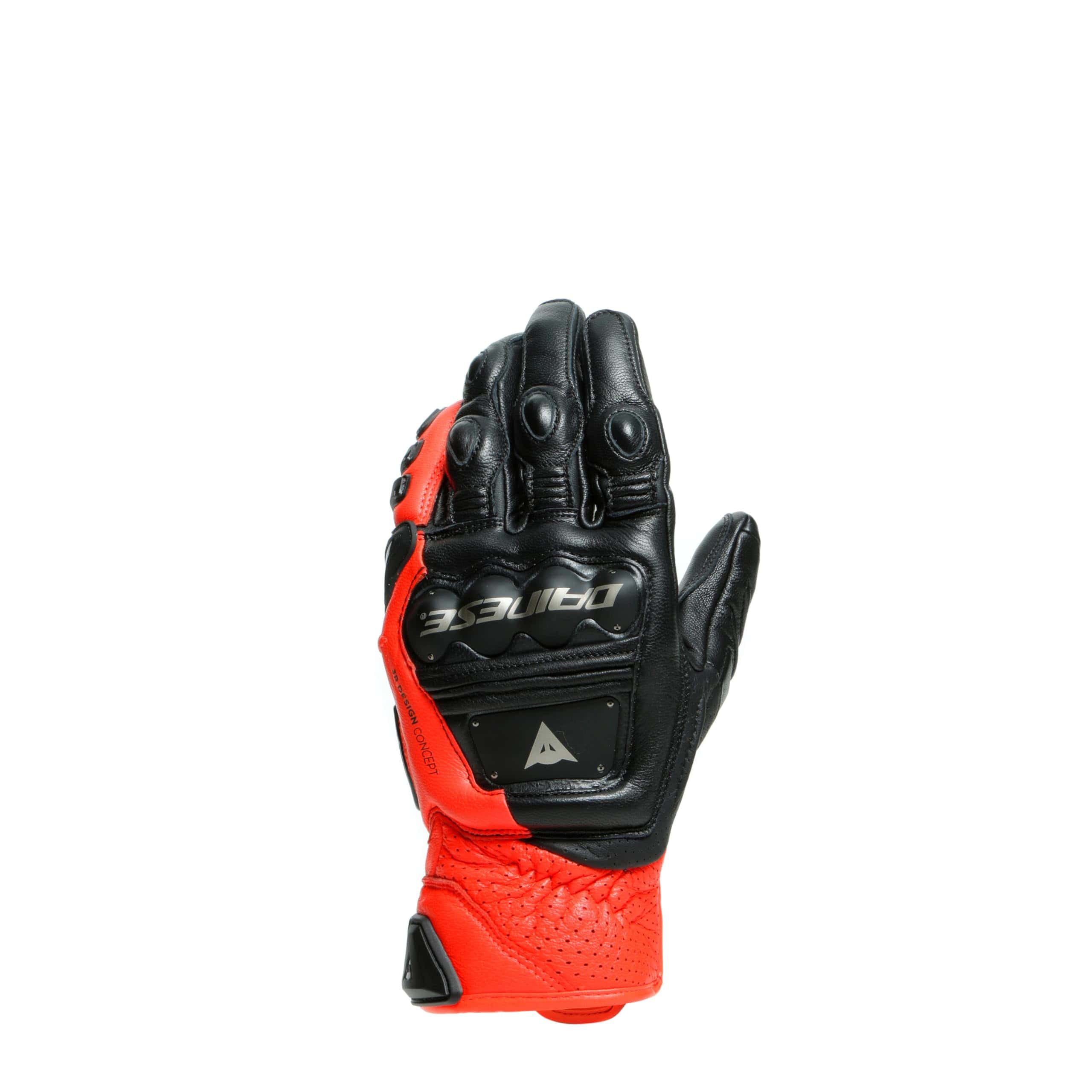 Guantes Dainese 4-Stroke 2 Negro/Rojo Fluorescente - Grande