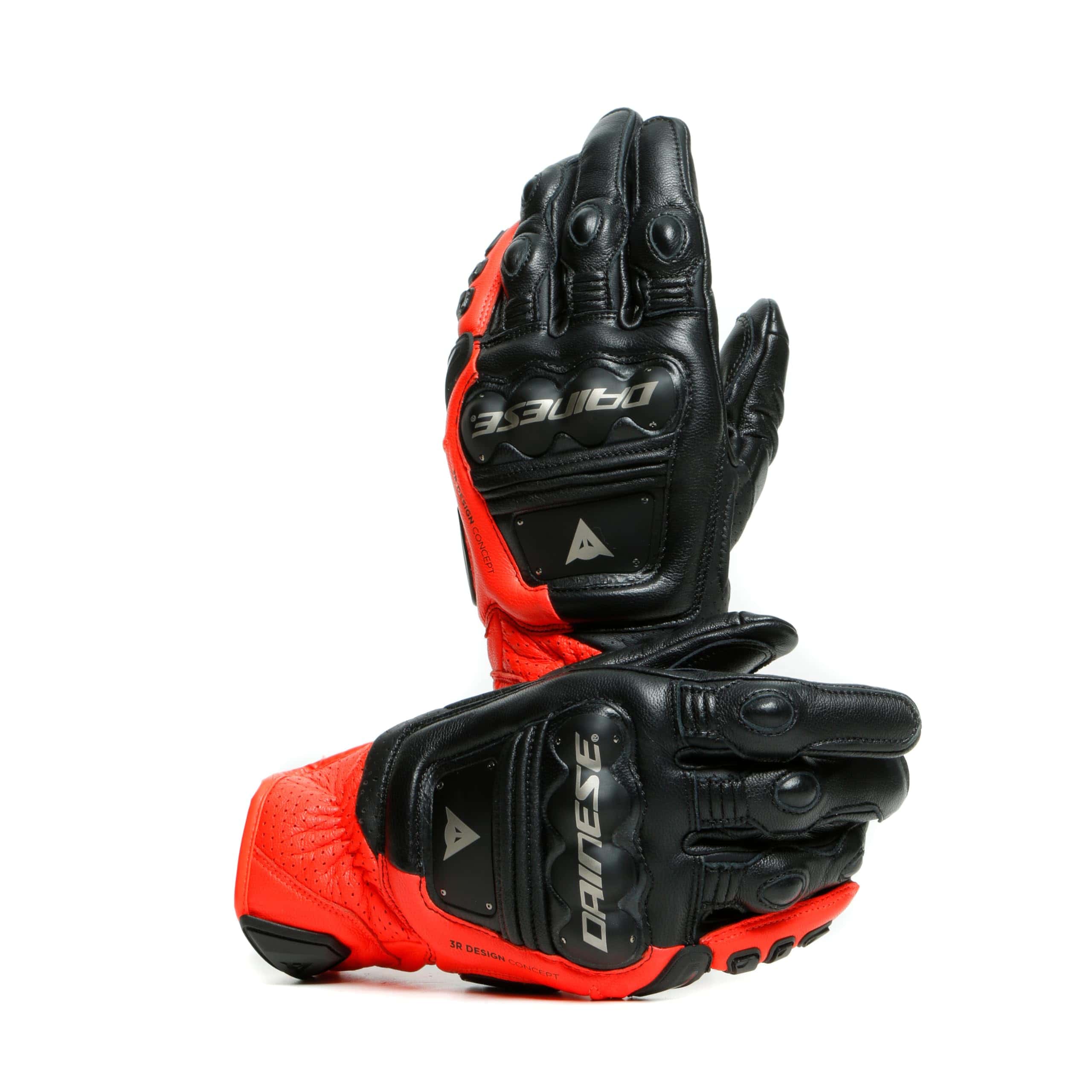 Guantes Dainese 4-Stroke 2 Negro/Rojo Fluorescente - Grande - Imagen 6