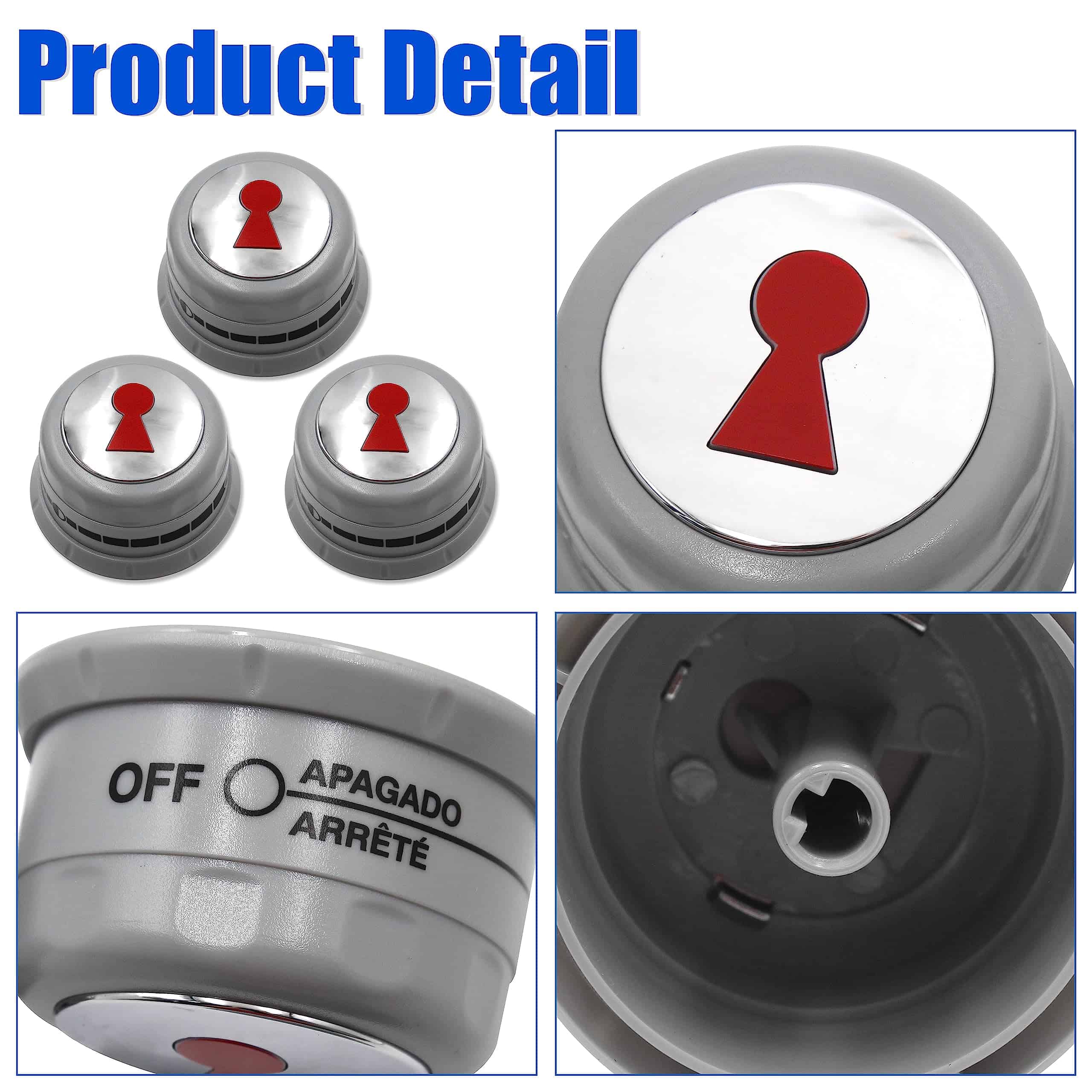 Perillas de control para parrilla a gas ShineUs 88848 - - Imagen 3