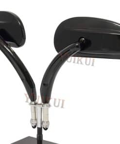 Espejos traseros de motocicleta cromados o negros M8 de