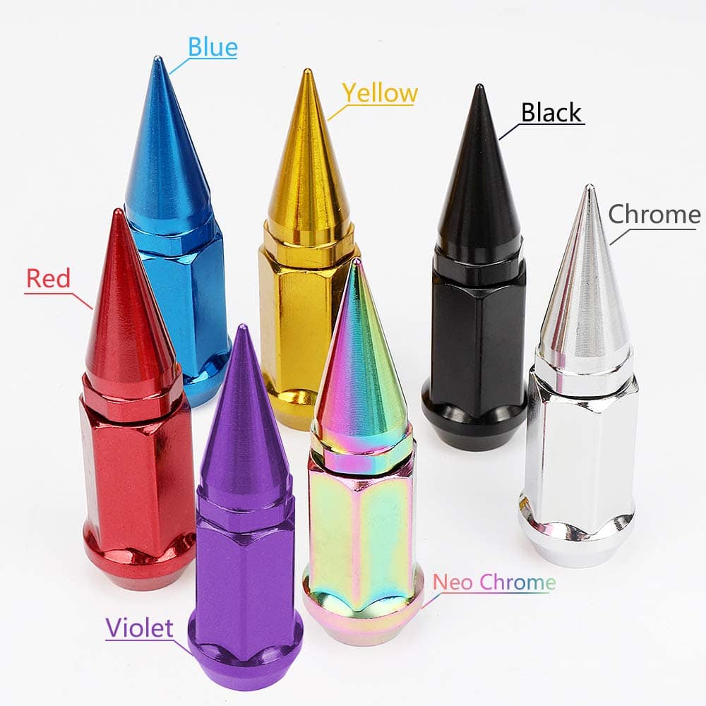 Set de 20 tuercas de rueda alargadas de espiga para llantas - Imagen 4