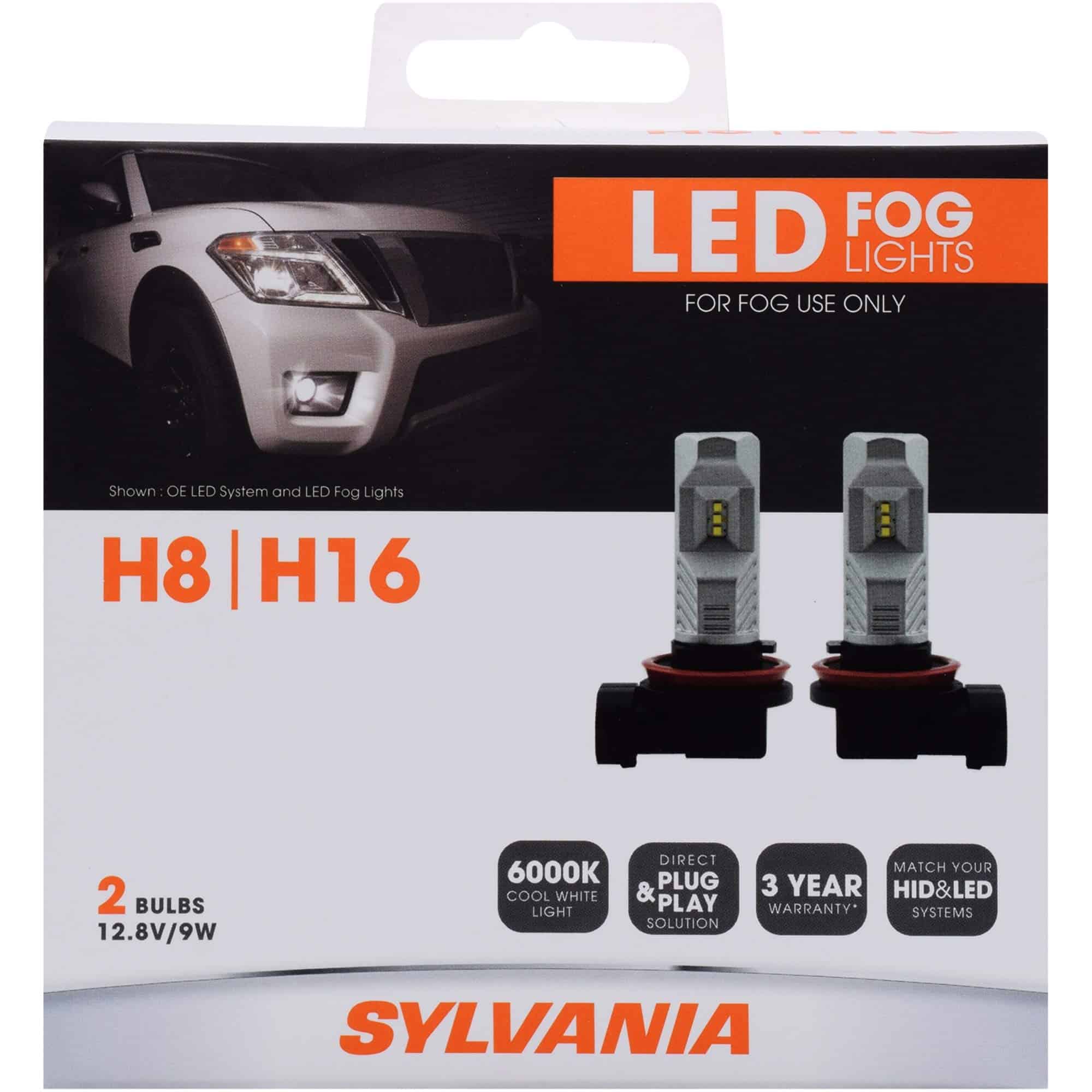 SYLVANIA - Luz LED para Niebla H8 - Luces LED para Niebla
