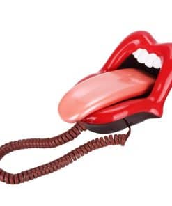 Teléfono Retro de Boca Roja, Labio Sexy Novedad Fijo con