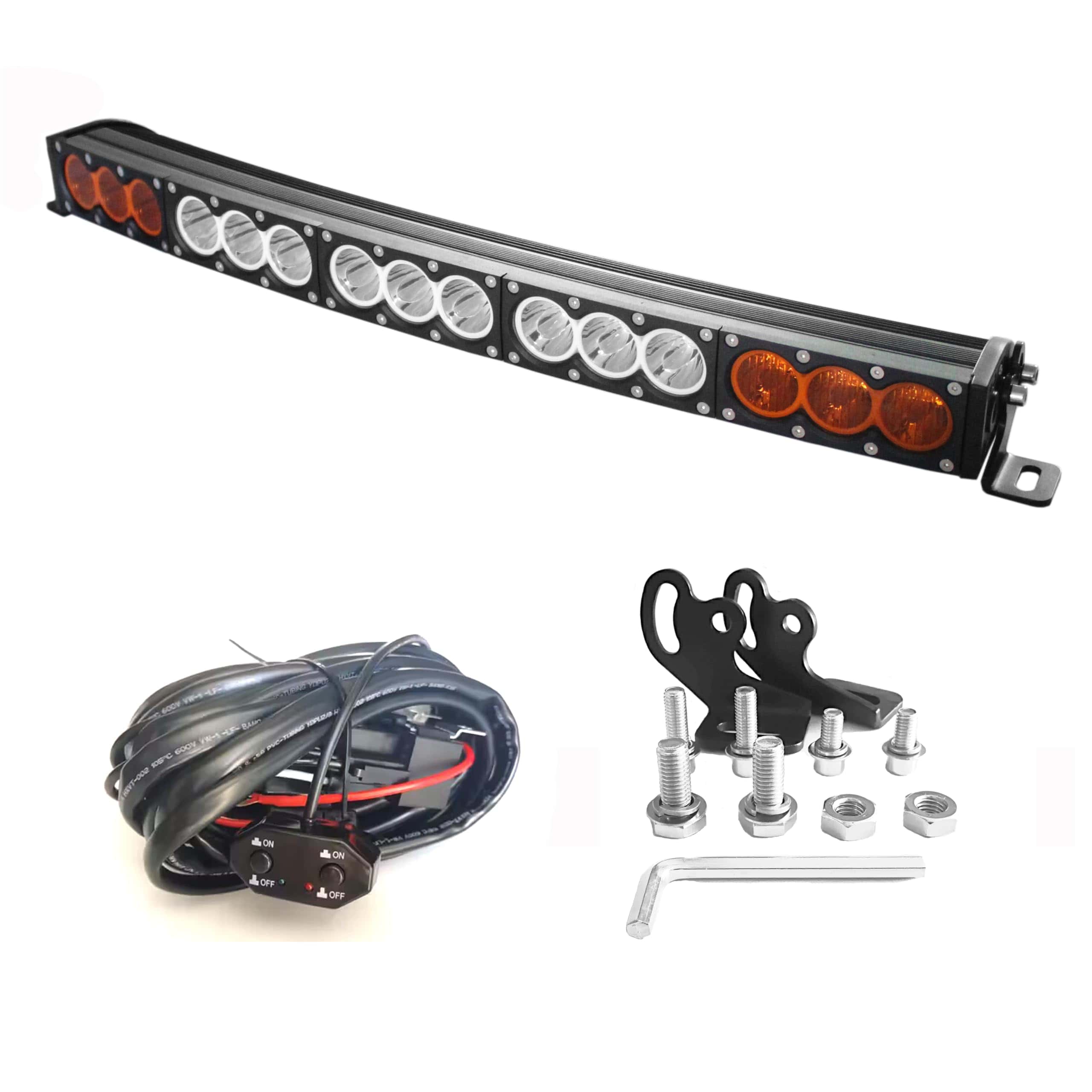 Barra de Luz LED Curva 27 pulgadas 150W de una sola fila
