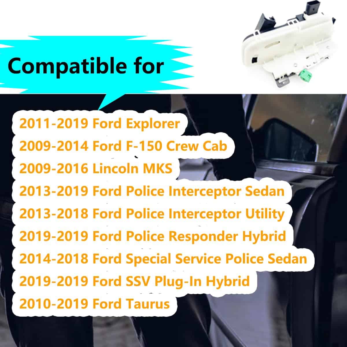 Cheriezing 9L3Z5426413A Cerradura del Actuador de la Puerta - Imagen 7