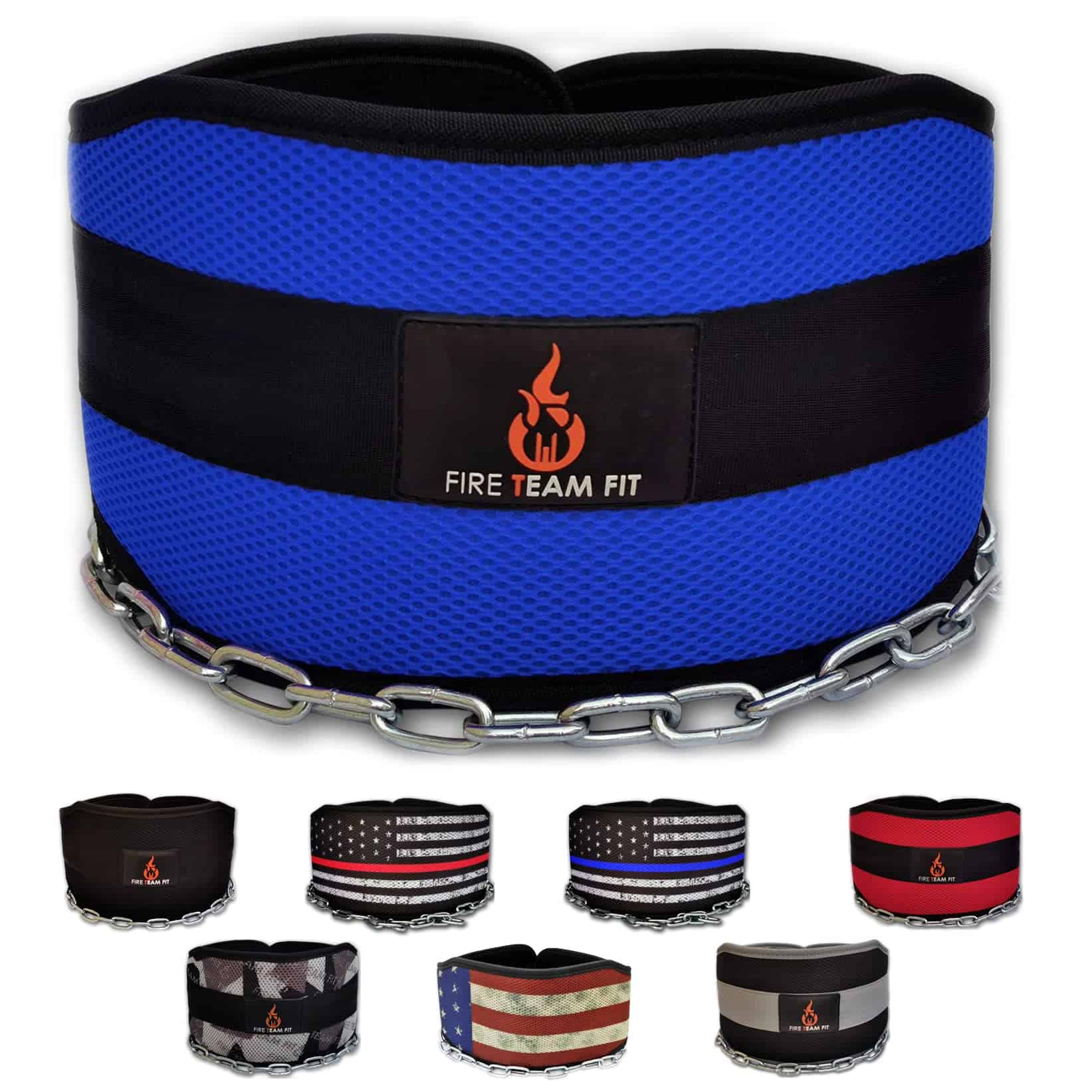 Cinturón de peso Fire Team Fit con cadena, -Azul