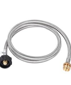 Manguera de Propano Trenzado de Acero Inoxidable de 6 Pies