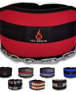 Cinturón de Peso Fire Team Fit con Cadena, Cinturón Dip