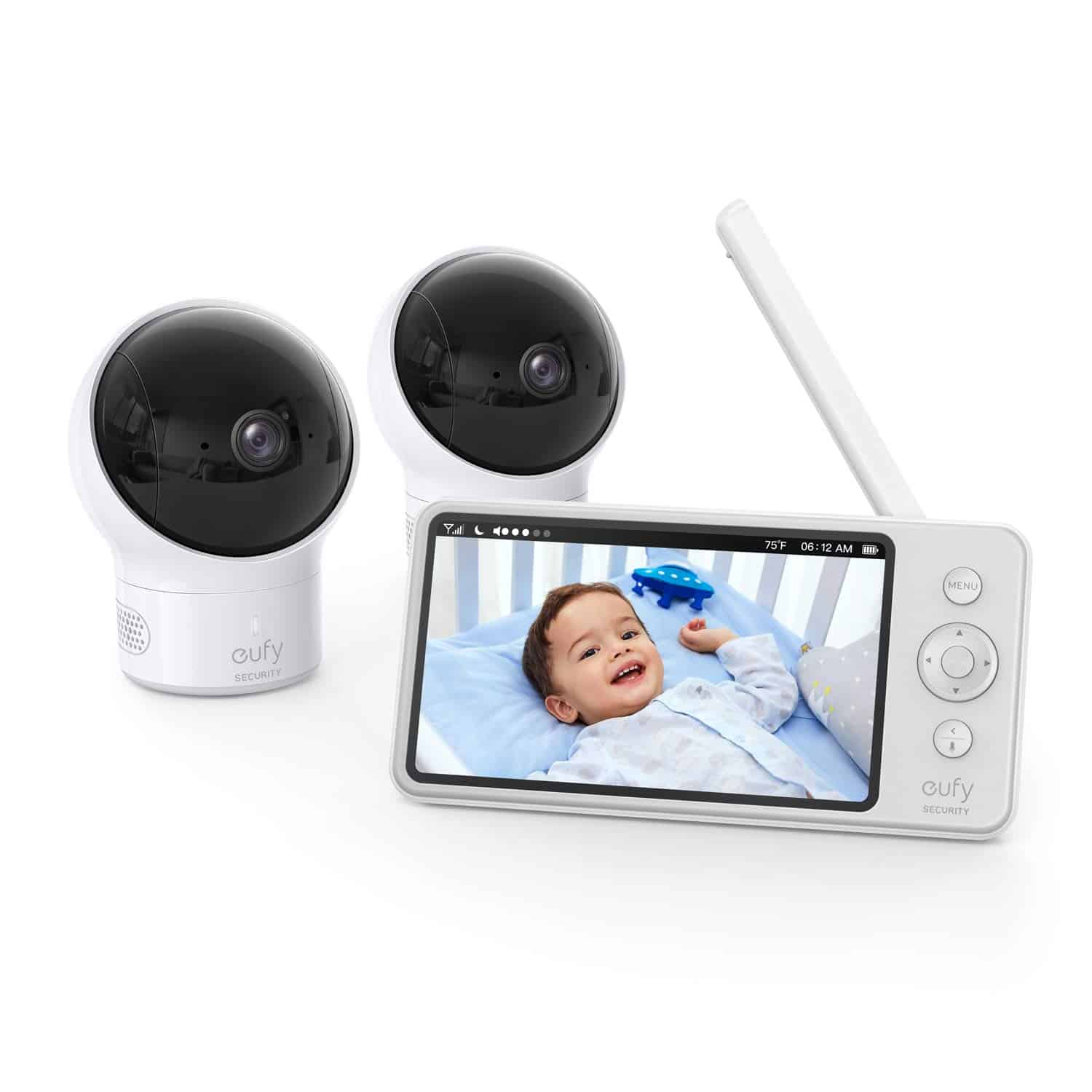 eufy Security, Monitor de Bebé con Cámara y Audio, Kit de 2