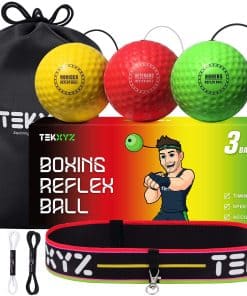 Pelota de Reflejo de Boxeo TEKXYZ, 3 Niveles de Dificultad