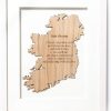 Biddy Murphy Irish Gifts, Cuadro de Pared de Madera Natural