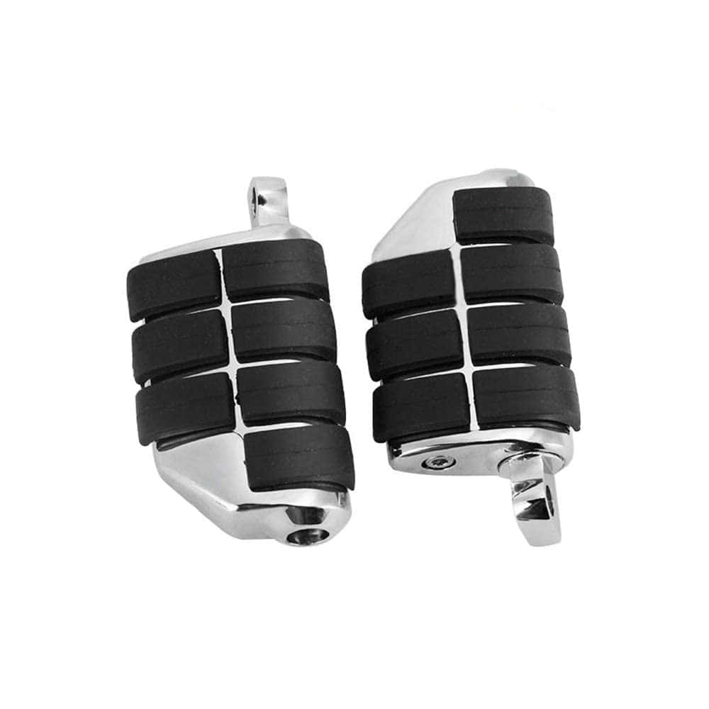 Estriberas cromadas para motocicleta Estriberas de